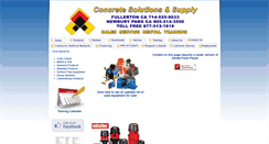 Desktop Screenshot of concretesolutionsandsupply.com